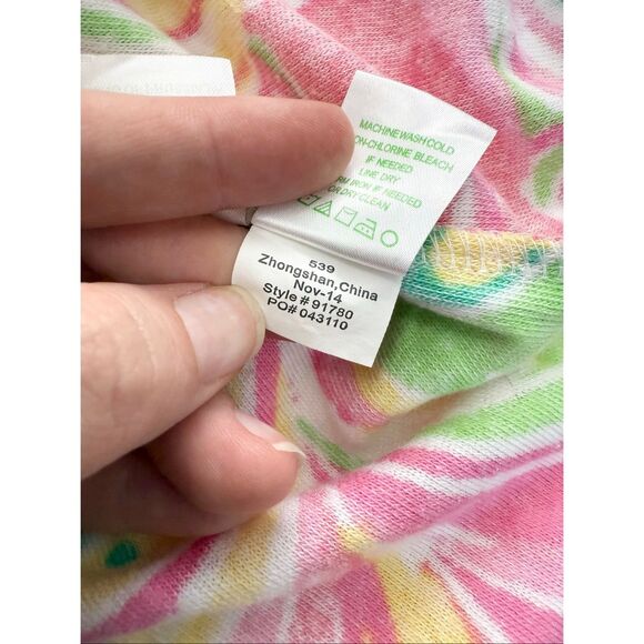 Lilly Pulitzer All Nighter Megan Flamingo Hooded Tunic Swim Cover Up L - Picture 6 of 6